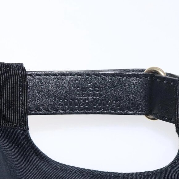 GUCCI GG Canvas Web Sherry Line Cap M Black Red Green 200035 Auth yk18705 - Picture 13 of 13